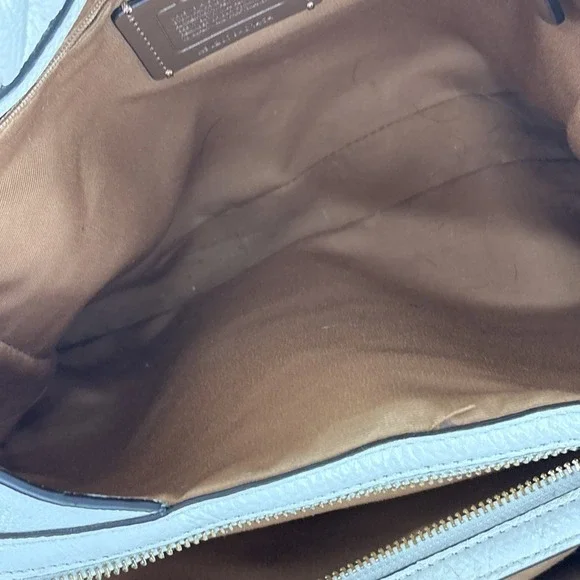 Coach Shoulder Bag Pebble Tote C1454 Maya Pebble Leather Chalk / Gold - Picture 13 of 15